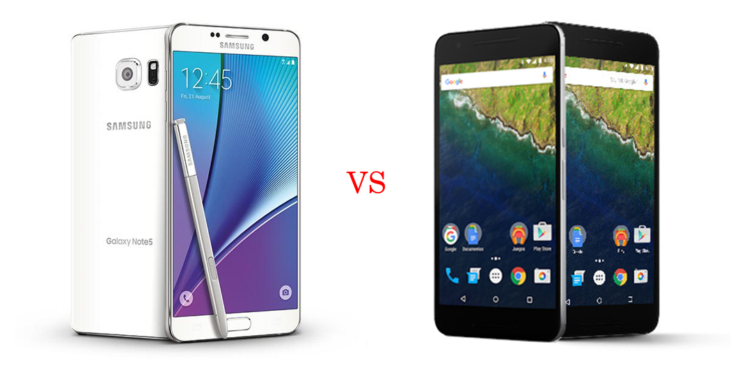 Samsung Galaxy Note 5 versus Nexus 6P 2